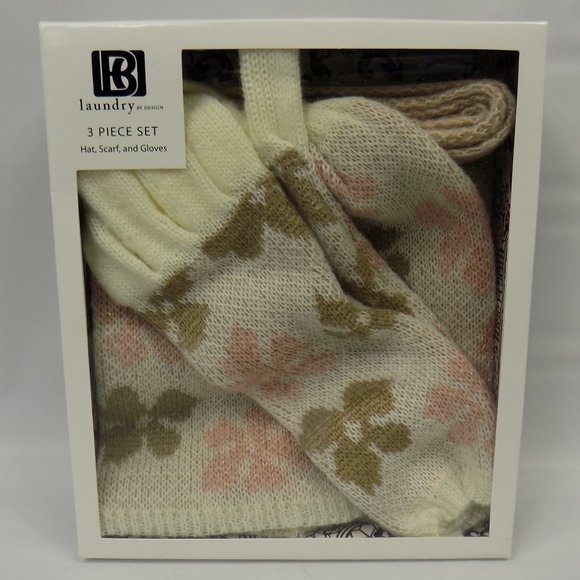 Laundry by Design Accessories - Laundry by Design Hat Scarf and Gloves 3 Piece Set